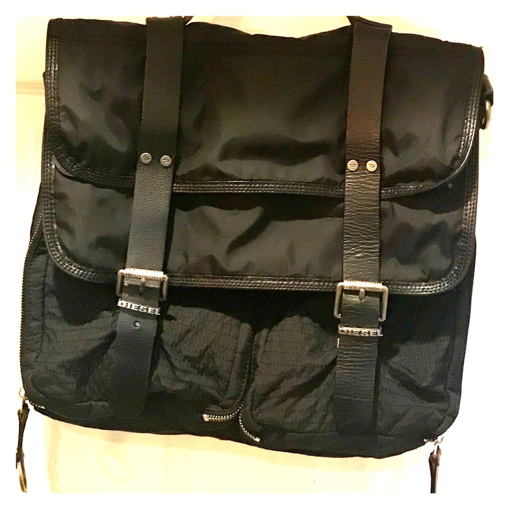 DIESEL Laptop/Briefcase with Leather Detailing